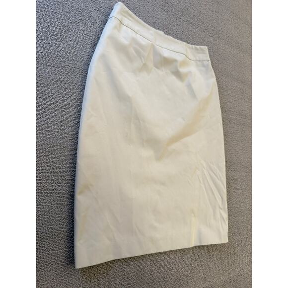 TEENFLO Women's Pencil Skirt Size 2 White Career Business Professional - Picture 10 of 11